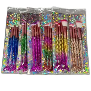 Set 4 Pincel Sirena Maquillaje