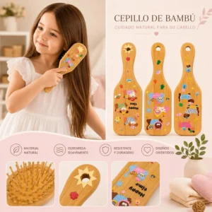 Cepillo De Bambú - Cuidado Natural Para Su Cabello