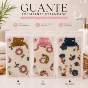 Guante Exfoliante Estampado