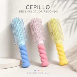 Cepillo desenredador redondo