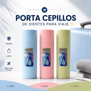 Porta Cepillos de dientes para viaje