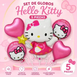 Set de globos Hello Kitty