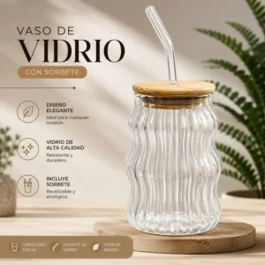 Vaso De Vidrio Con Sorbete