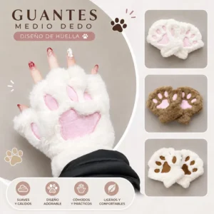 Guantes medio dedos