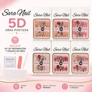 Uñas postizas 5D Sara Nail M446