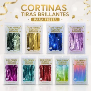 Cortinas tiras brillantes fiestas