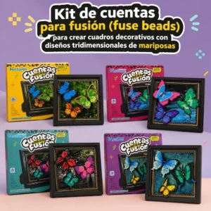 Kit de Cuentas para Fusión Cuadro 3D de Mariposas 20x20cm