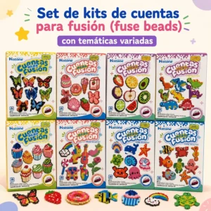 Kit de Cuentas para Fusión Temáticas Variadas 8 Piezas
