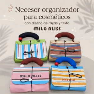 Neceser Organizador para Cosméticos Diseño Rayas Milo Bliss
