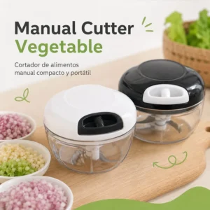 Cortador de Alimentos Manual Compacto y Portátil