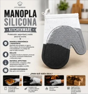 Manopla de silicona