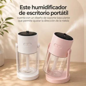 Humidificador de Escritorio Portátil con Soporte Basculante