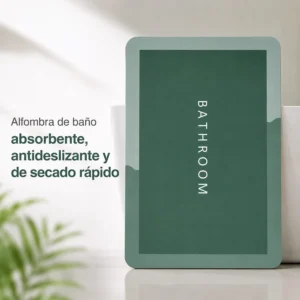 Alfombra de Baño Antideslizante Verde