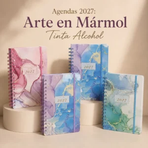 Agendas 2027 Arte en Marmol Tinta Alcohol