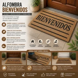 Alfombra Bienvenidos con Lineas