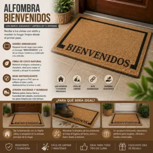 Alfombra Bienvenidos con Marco