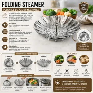 Folding Steamer Plegable
