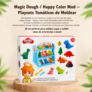 Magic Dough Happy Color Mud Dinosaur World