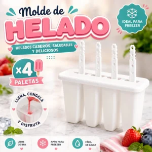 Molde de Helado x4 Tapa Blanca