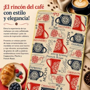 mantel individual café mandalas