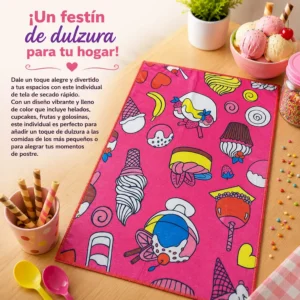 mantel individual golosinas