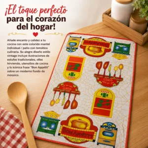 mantel individual bon appétit
