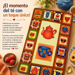 mantel individual té mosaico