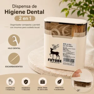 Dispensa de higiene dental 2 en 1