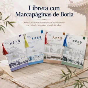 Libreta marcapáginas borla - universidades