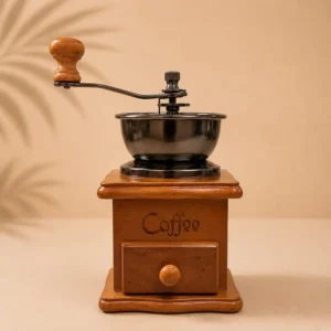 Molinillo de Café Manual Vintage de Madera con Cajón Coffee