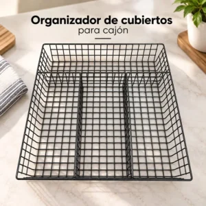 Organizador de Cubiertos para Cajón de Metal
