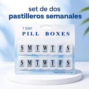 Set de 2 Pastilleros Semanales 7 Días