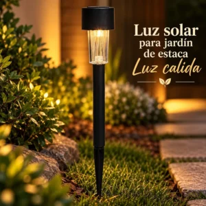 Luz Solar para Jardín de Estaca Luz Cálida