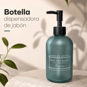 Botella Dispensadora de Jabón Relax Bath Verde