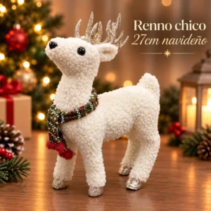 Reno Navideño Decorativo Chico 27cm con Bufanda