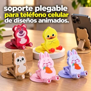 Soporte Plegable para Teléfono Diseños Animados