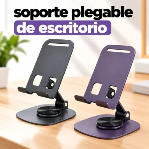 Soporte Plegable de Escritorio para Celular Base Cuadrada