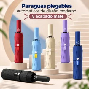 Paraguas Plegable Automático Acabado Mate