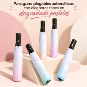Paraguas Plegable Automático Degradado Pasteles