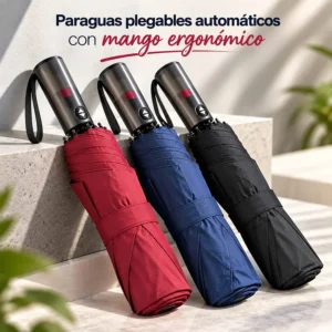 Paraguas Plegable Automático con Mango Ergonómico