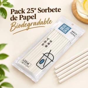 Pack 25 Sorbetes de Papel Biodegradable