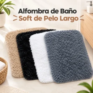 Alfombra de Baño Soft de Pelo Largo
