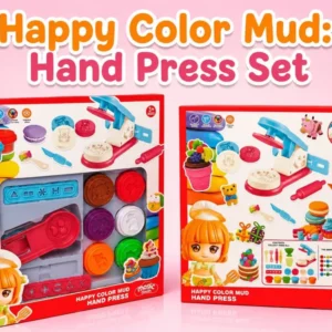 Set de Masa Mágica Happy Color Mud Hand Press