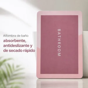 Alfombra de Baño Antideslizante Rosa