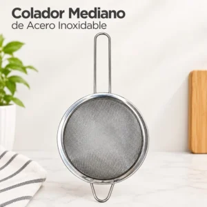 Colador Mediano de Acero Inoxidable