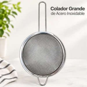 Colador Grande de Acero Inoxidable