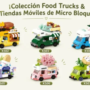 Set de Micro Bloques Food Trucks y Tiendas Móviles